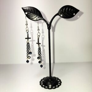 Inverted Cross Earrings